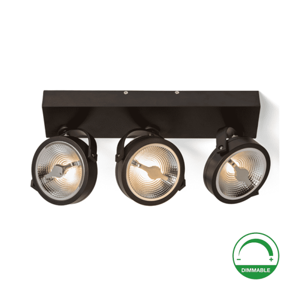 LED OPBOUWSPOT NARCI 36 WATT DIM2WARM ZWART