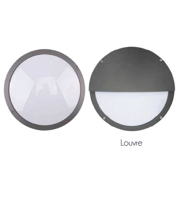 ETE LED rond en Louvre Antraciet-grijs